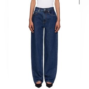 Loulou Studio Straight Leg Jeans - Dark Blue